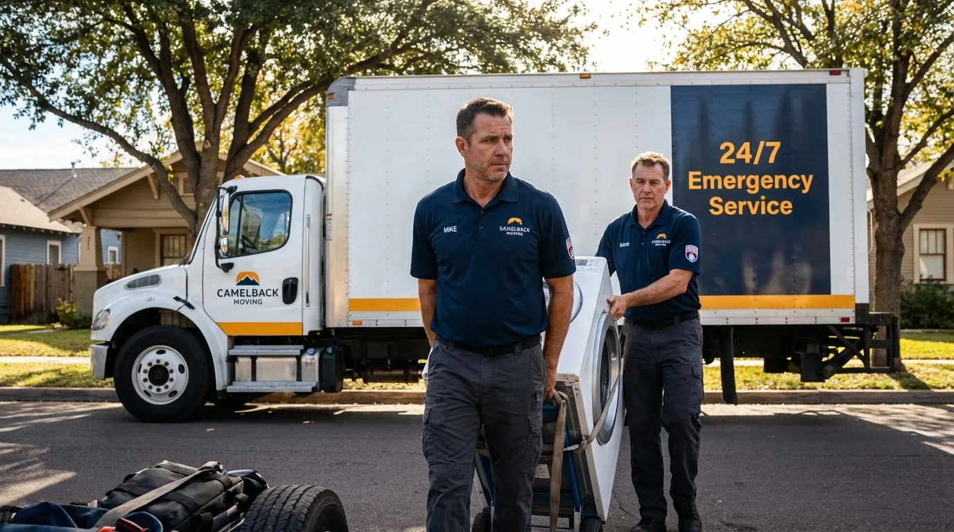 CamelBack Moving crew loading furniture in Tujunga, CA